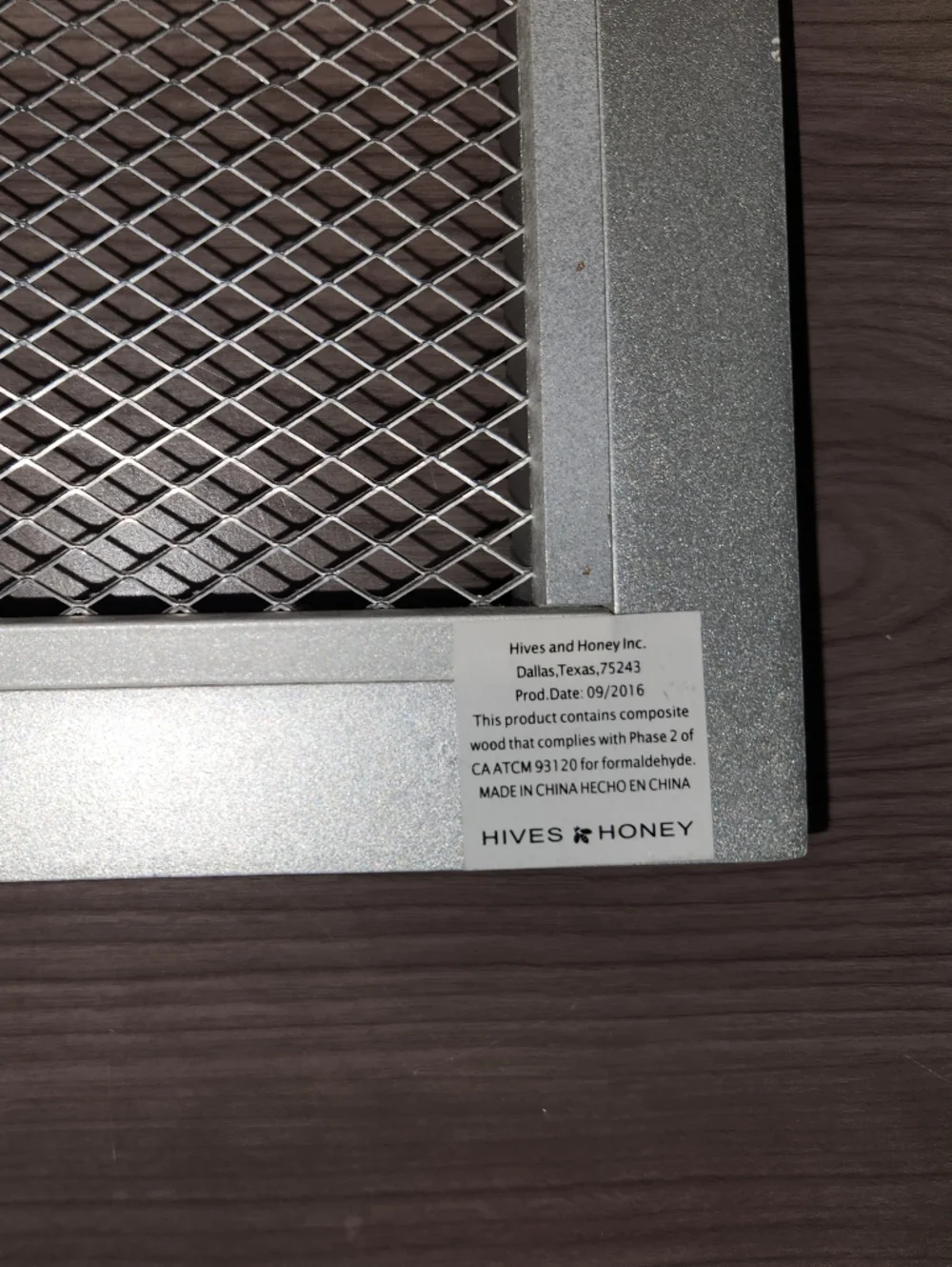 Silver Decorative Metal Vent Cover with Mesh Insert Great For Jewlrey